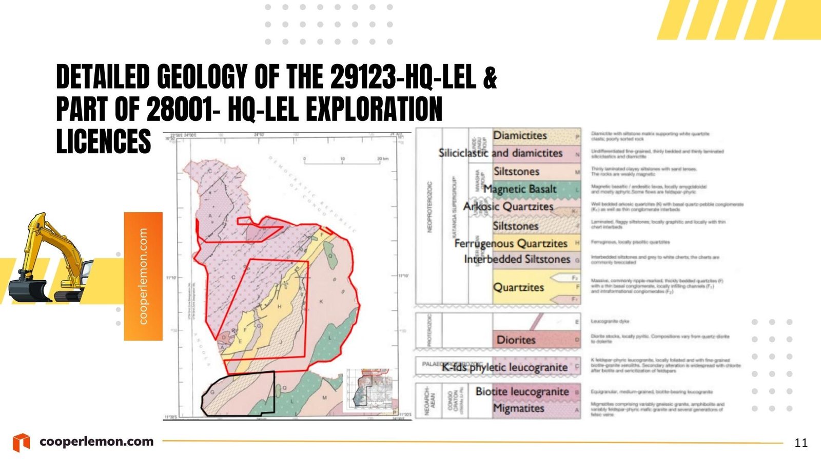 Detailed Geology of the 29123-HQ-LEL & part of 28001- HQ-LEL Exploration Licences